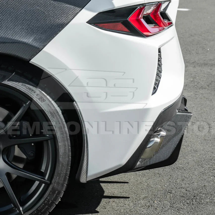 C8 Corvette Rear Bumper Diffuser Quad Exit - 2020-2025 Stingray, Z51