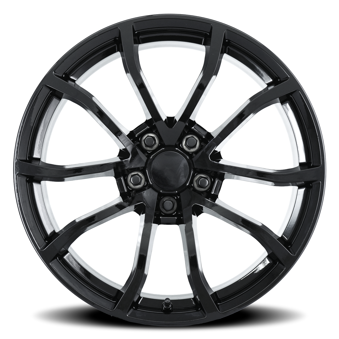 Corvette Centennial Cup Style Flow Formed Reproduction Wheels (Set) - Gloss Black