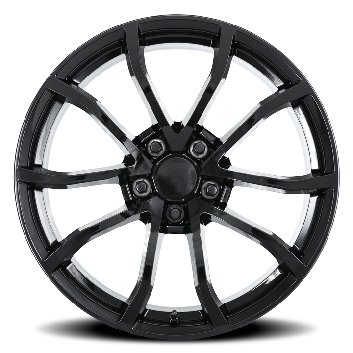 Corvette Centennial Cup Style Flow Formed Reproduction Wheels (Set) - Gloss Black