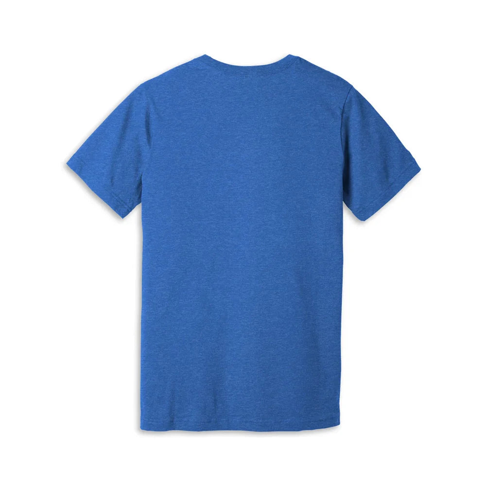 C8 Corvette Z06 Crossed Flags T-Shirt : Heather Blue