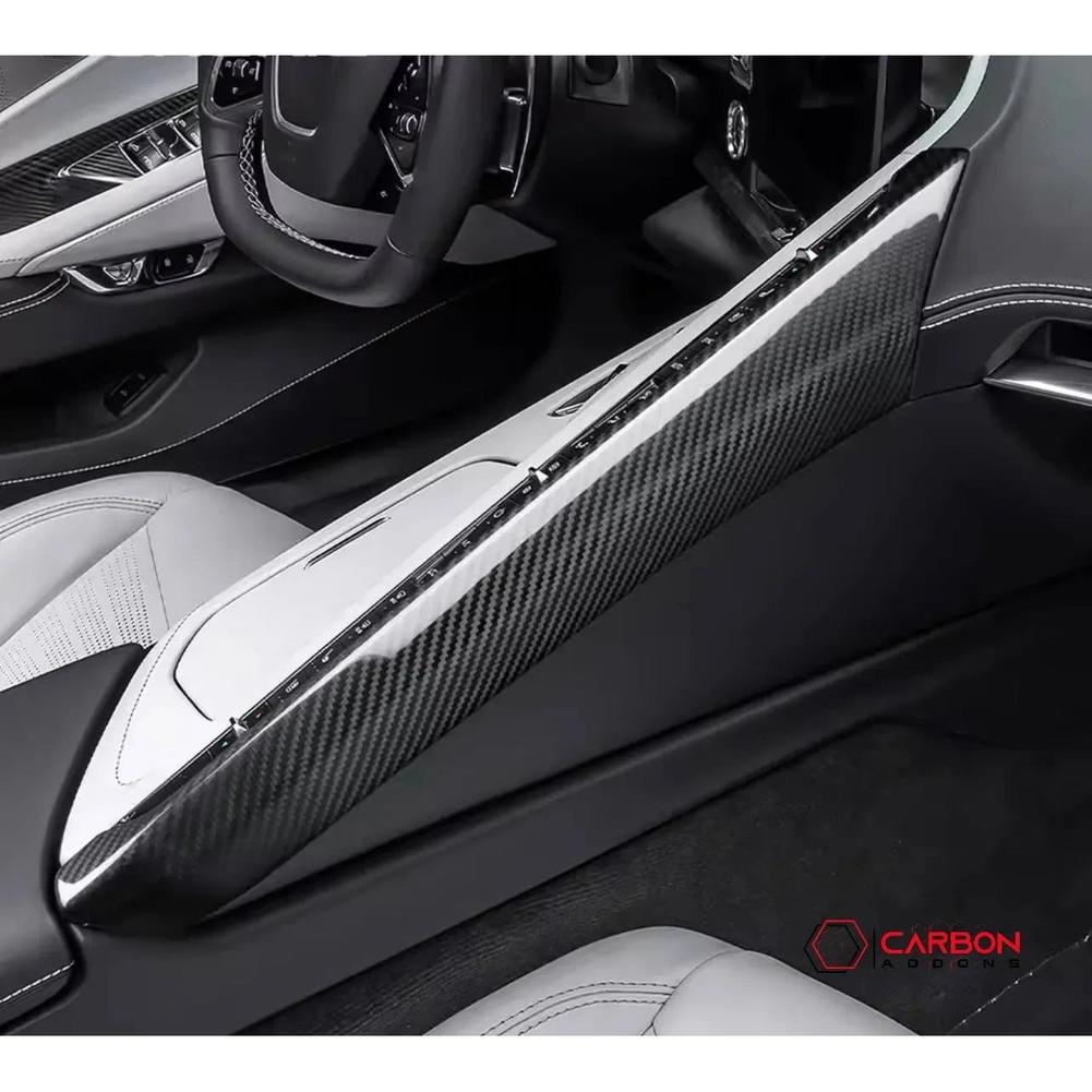 2020+ C8 Corvette Carbon Fiber Upper Right Center Console Cover ...