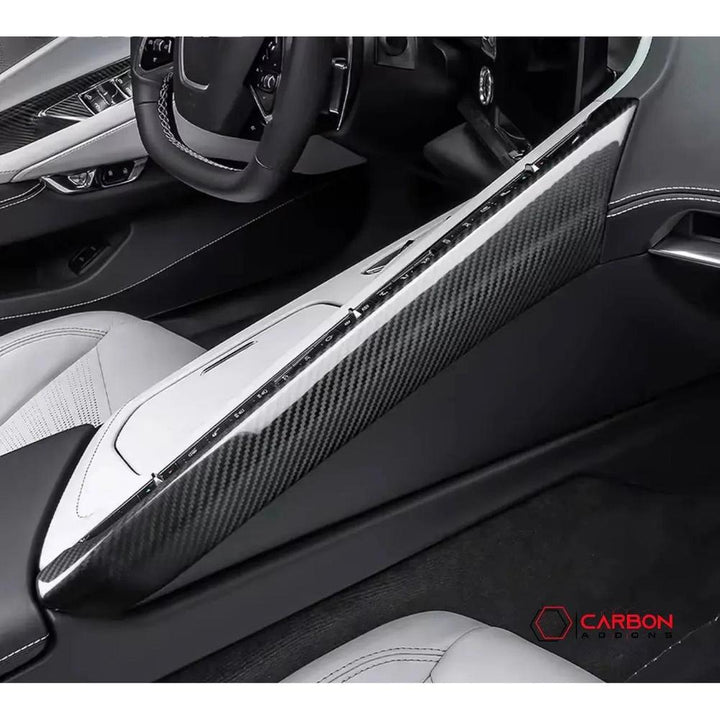 C8 Corvette Carbon Fiber Upper Right Center Console Cover