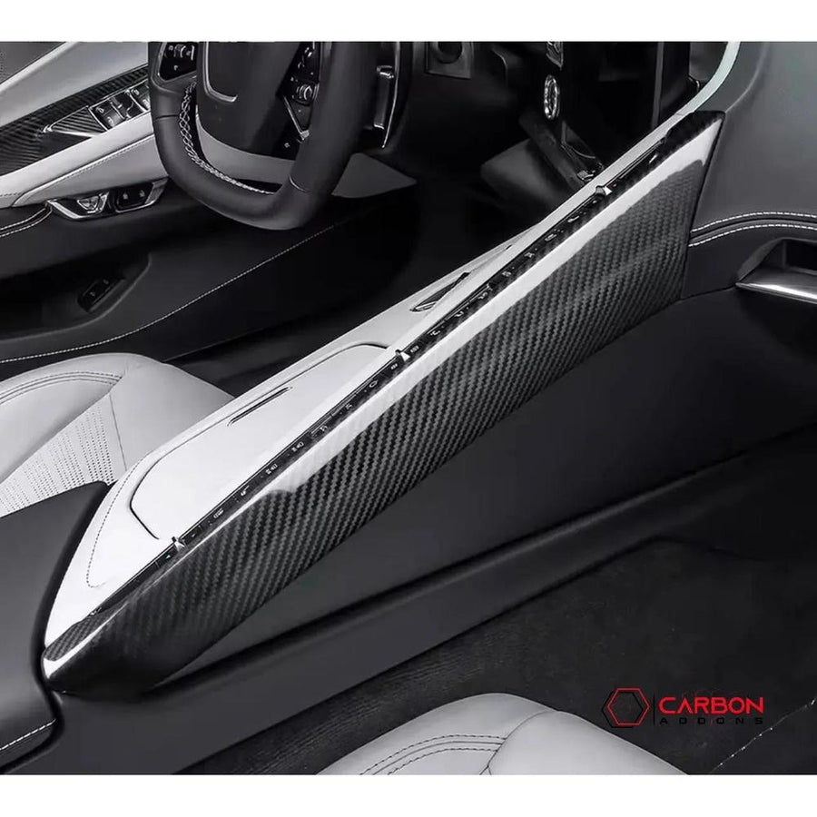 C8 Corvette Carbon Fiber Upper Right Center Console Cover