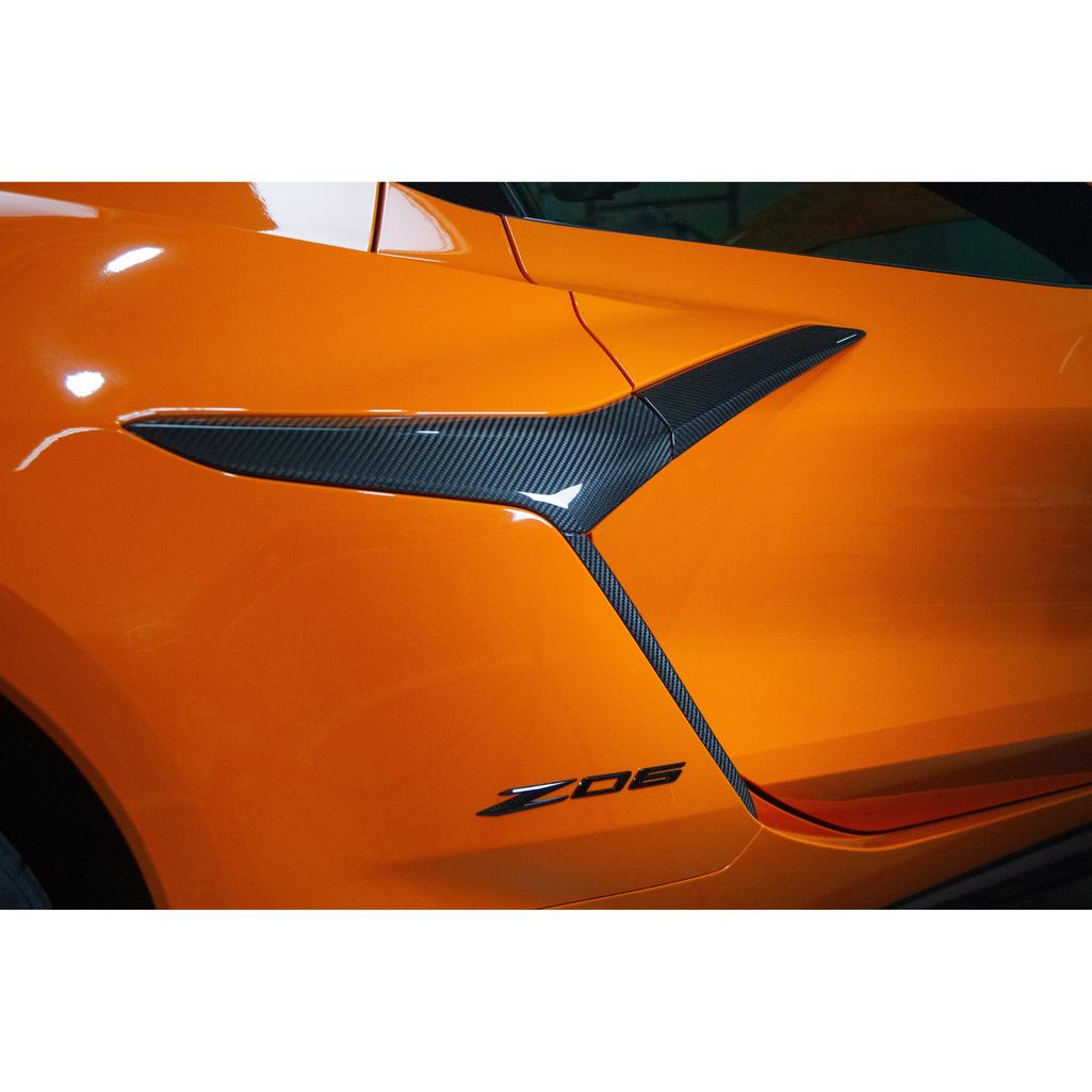 Corvette C8 Z06 Carbon Fiber Door and Quarter Panel Trims Package 2023-2026