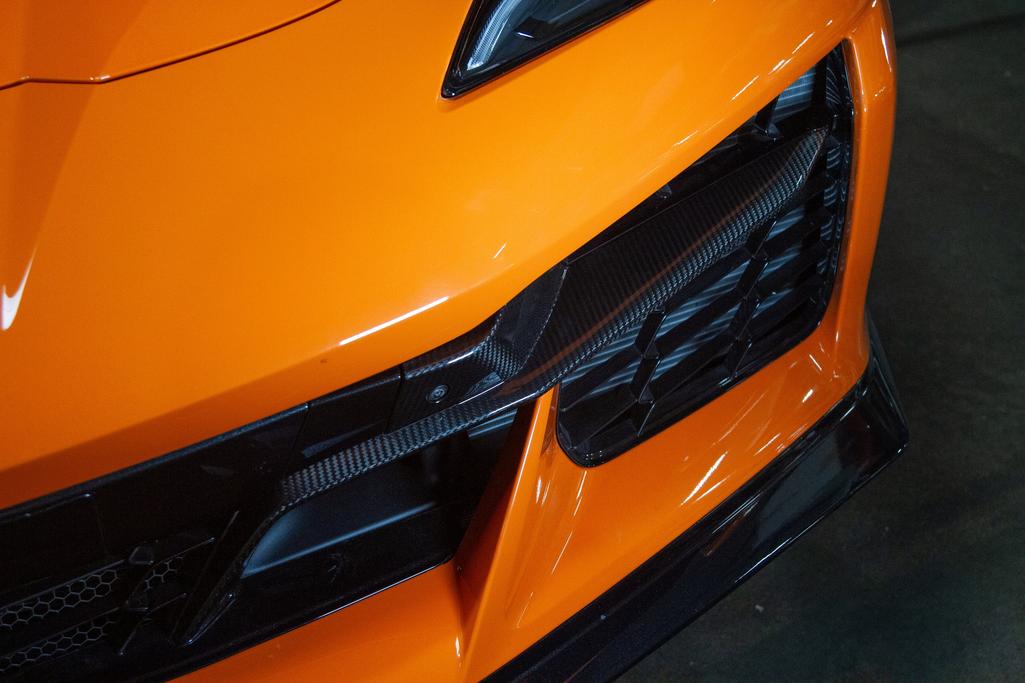 Corvette C8 Z06 Carbon Fiber Front Bumper Grille Inserts 2023-2026