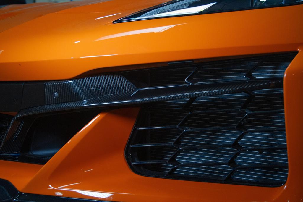 Corvette C8 Z06 Carbon Fiber Front Bumper Grille Inserts 2023-2026