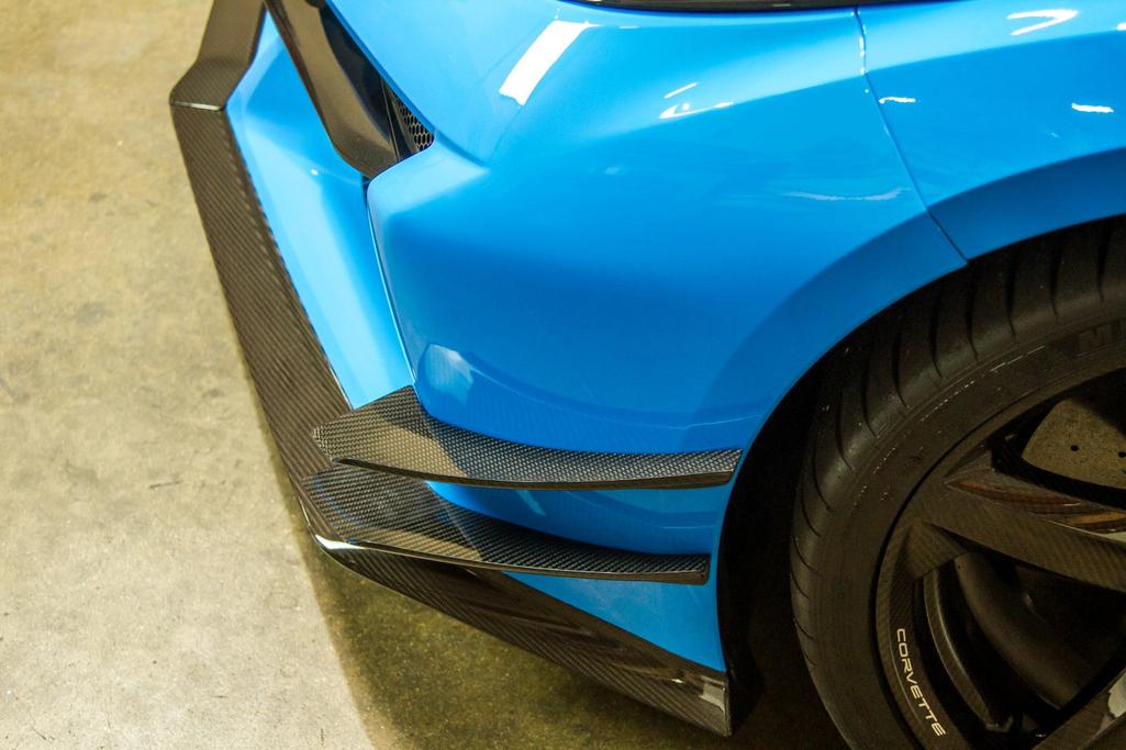 Corvette C8 Z06 Carbon Fiber Front Bumper Canards 2023-2026