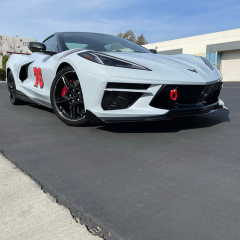 Corvette Premium Stealth D-Ring Tow Hooks : C7 Z51, Z06, Grand Sport:C8 Stingray,E-Ray