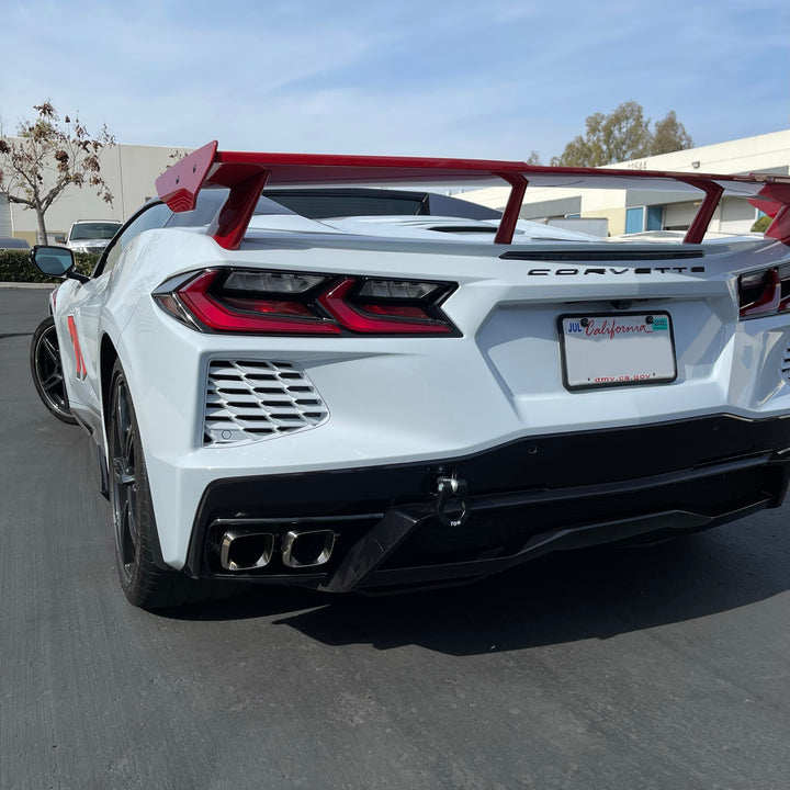 Corvette Premium Stealth D-Ring Tow Hooks : C7 Z51, Z06, Grand Sport:C8 Stingray,E-Ray