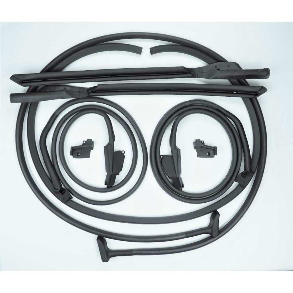 C3 1968 Corvette Convertible Door & Body Weatherstrip Kit - 8 Pc