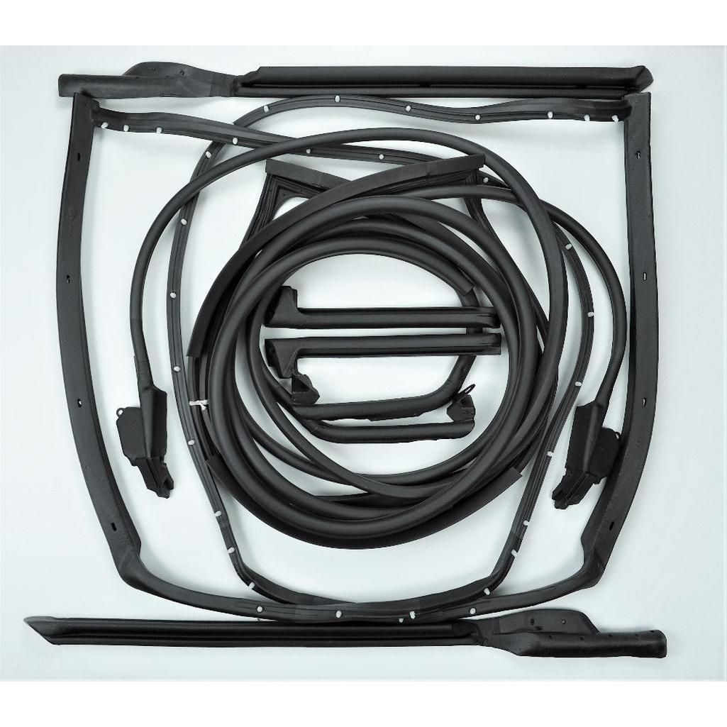 C3 1970-1972 Corvette Coupe T-Top/Door Weatherstrip Kit - 10 Pc