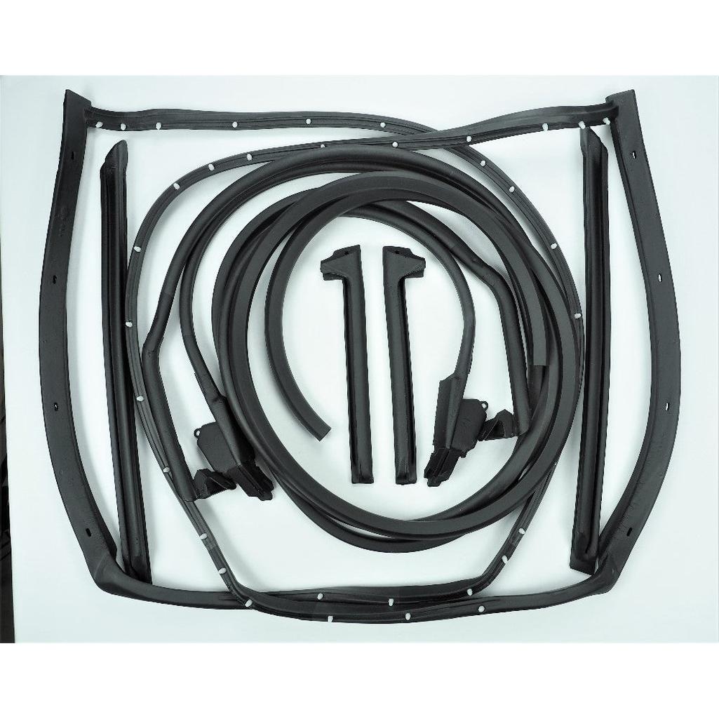 C3 1973-1977 Corvette Coupe T-Top/Door Weatherstrip Kit - 9 Pc