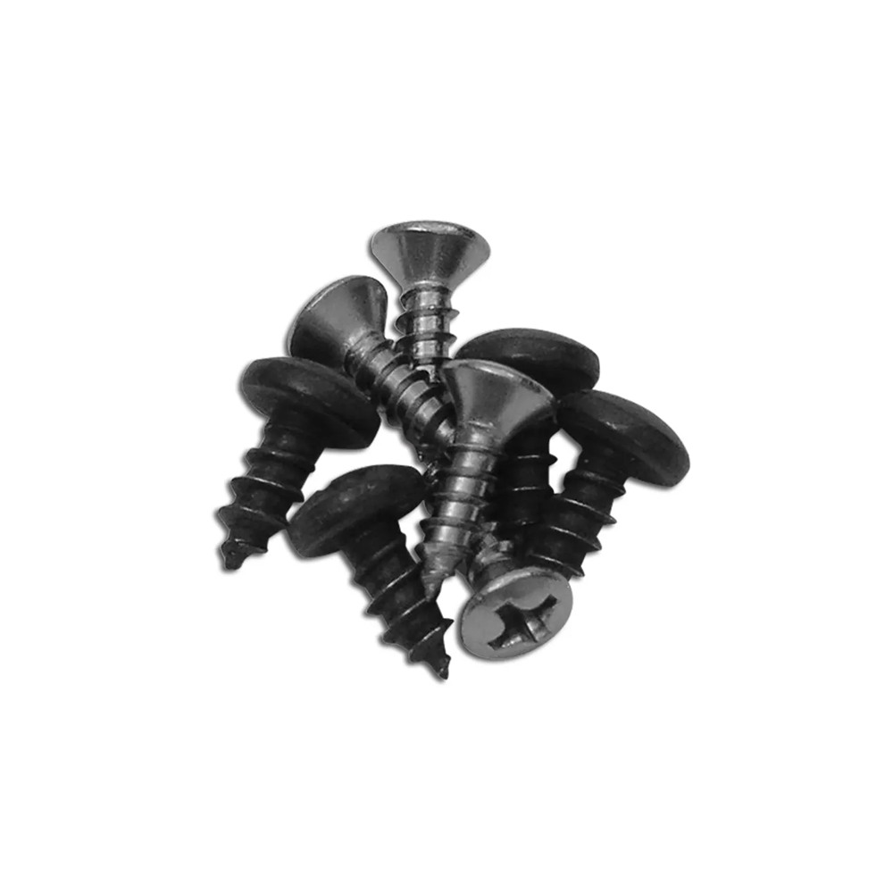 1973-1982 Corvette C3 Weatherstrip Screw Set - Windshield Pillar Post - 8Pc