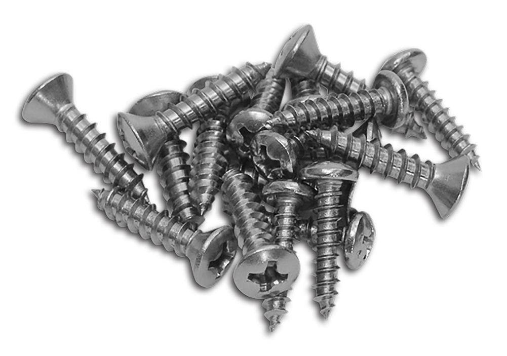 C1 1956-1960 Chevrolet Corvette Sill Plate Screw Set. 18 Piece