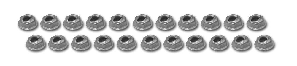 C1 1958-1962 Chevrolet Corvette Fender Top Molding Speednut Set. 22 Piece