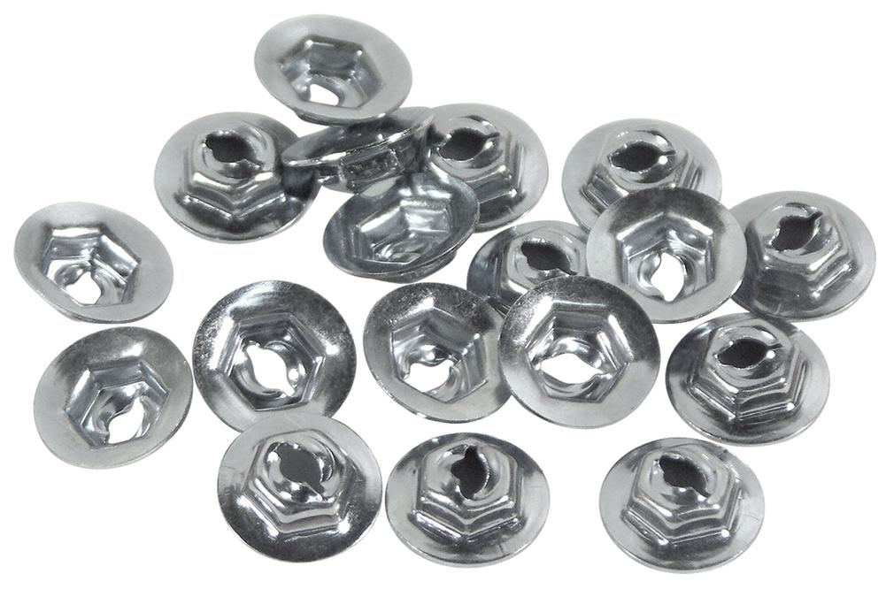 C1 1958-1961 Chevrolet Corvette Side Spear Speednut Set. 18 Piece