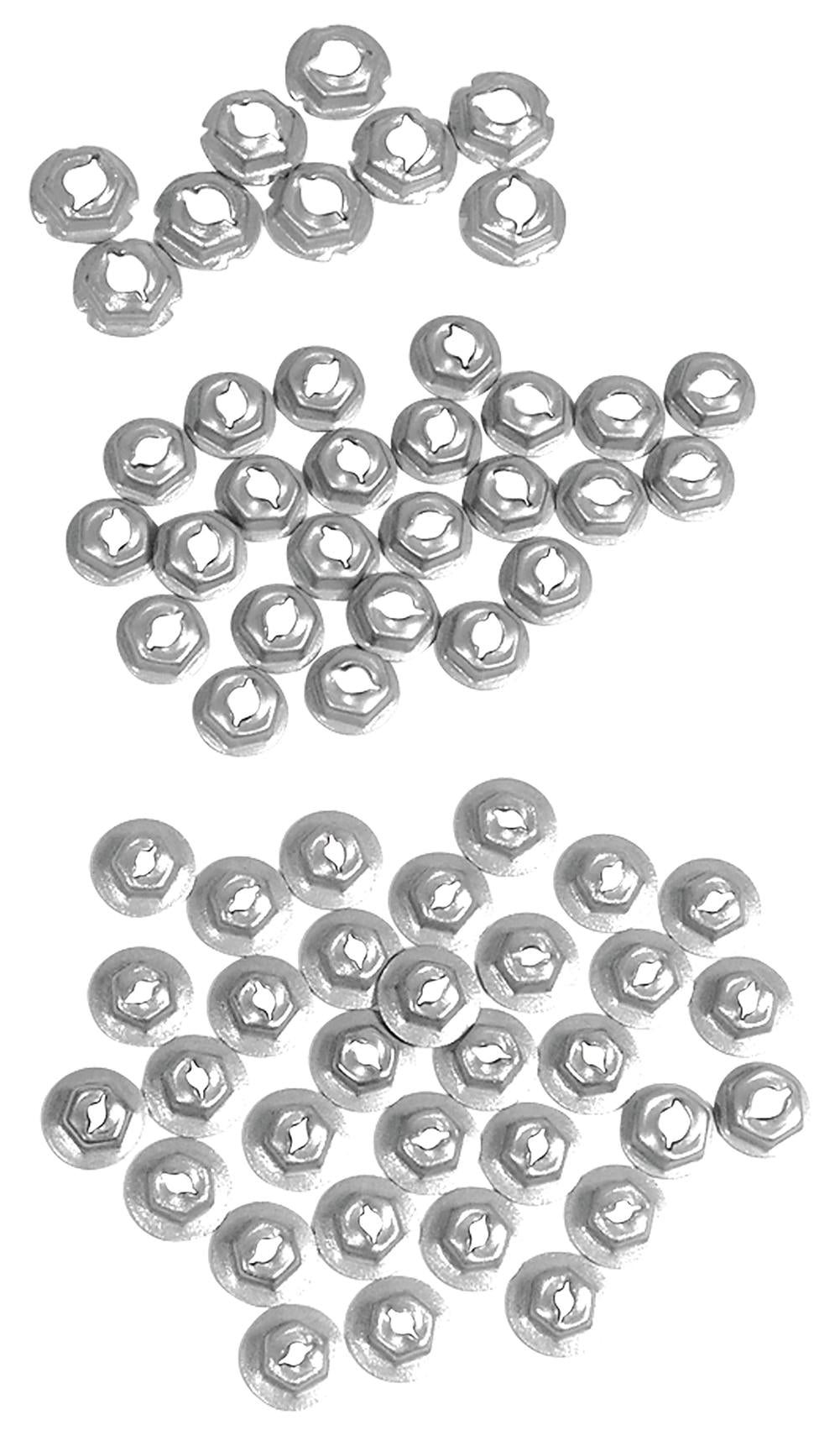 C1 1962-1962 Chevrolet Corvette Emblem Speednut Kit. 65 Piece