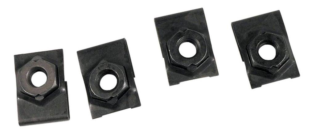 C2 1966-1967 Chevrolet Corvette Fan Shroud U-Nuts - 4Pc Set