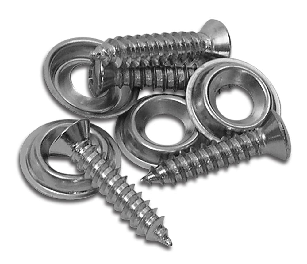 C1 1956-1962 Chevrolet Corvette Convertible Top Lid Tab Screws. 8 Piece Set