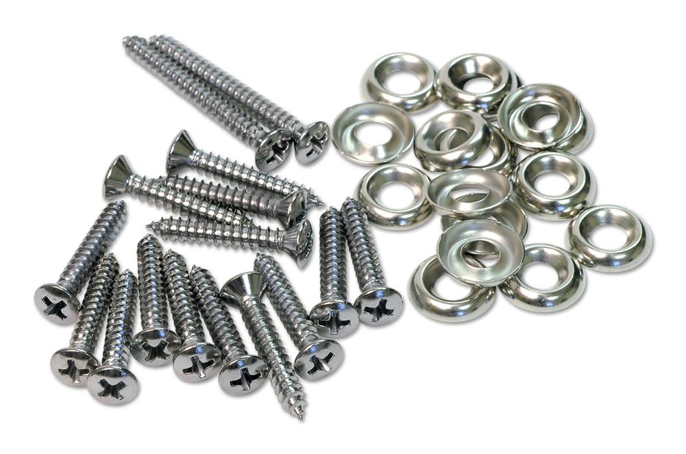 C1 1958-1962 Chevrolet Corvette Kick Panel Screws. 32 Piece Set