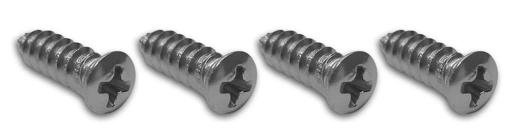 C2 1963-1964 Chevrolet Corvette Dash Insert Screws - 4Pc Set