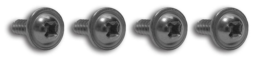 C2 1963-1967 Chevrolet Corvette Radio Side Panel Screws - 4Pc Set