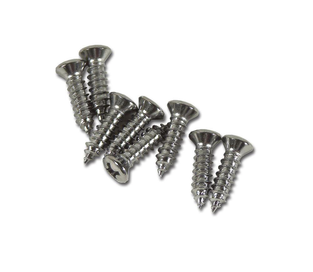 C1 1958-1962 Chevrolet Corvette Headlight Bezel Screws. 8 Piece Set