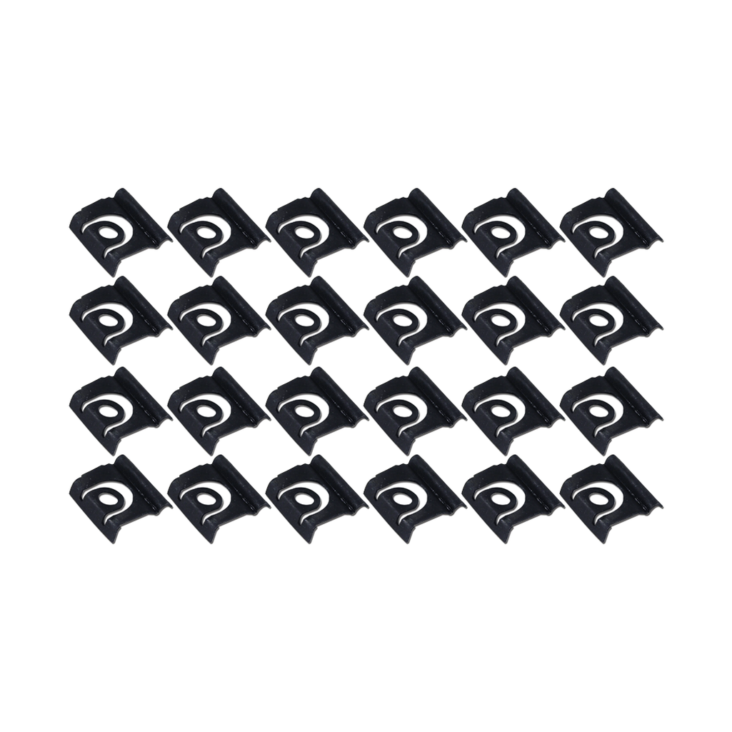 C2 1964-1967 Chevrolet Corvette Rear Window Molding Clips - Coupe - 24Pc Set