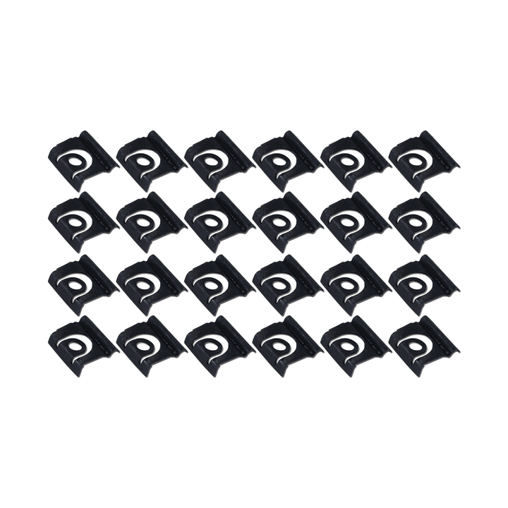 C2 1964-1967 Chevrolet Corvette Rear Window Molding Clips - Coupe - 24Pc Set