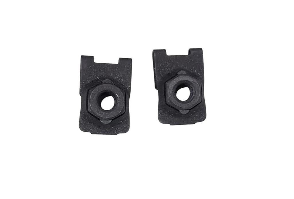 C2 1967 Chevrolet Corvette Park Brake Console Rear U-Nuts - 2Pc