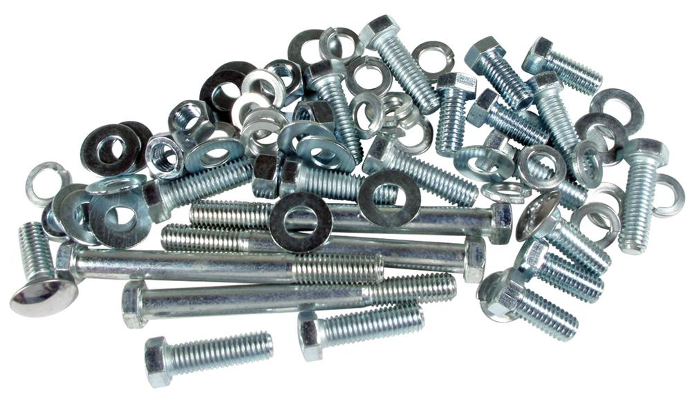 C1 1961-1962 Chevrolet Corvette Rear Bumper Mount Bolt Kit. 74 Piece