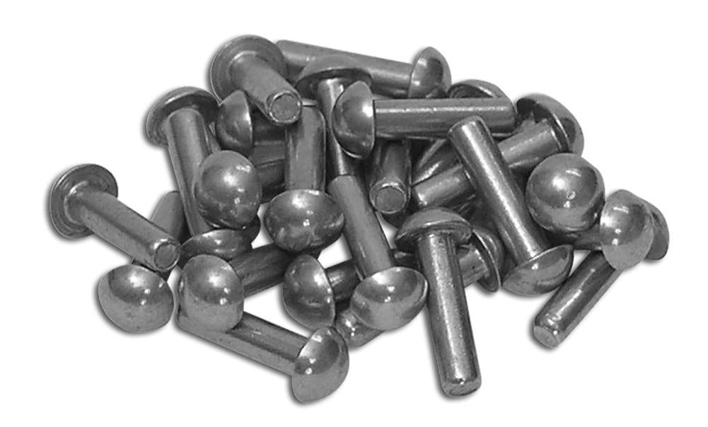 C1 1953-1962 Chevrolet Corvette Body Assembly Rivets. Aluminum 25 Piece