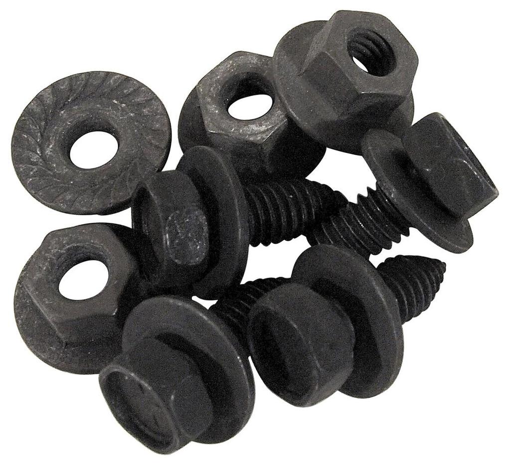 C2 1967 Chevrolet Corvette Steering Column Mount Bracket Bolt & Nut Set of 4