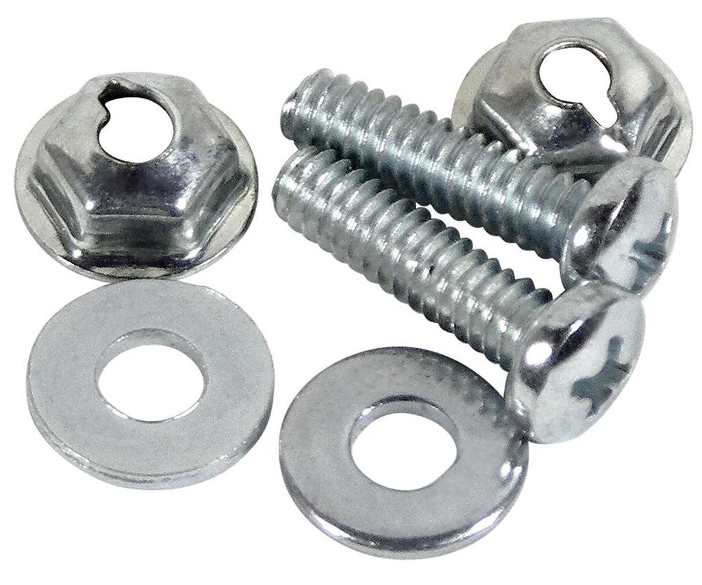 C2 1964-1965 Chevrolet Corvette Coupe Side Vent Grille Screw & Nut Set