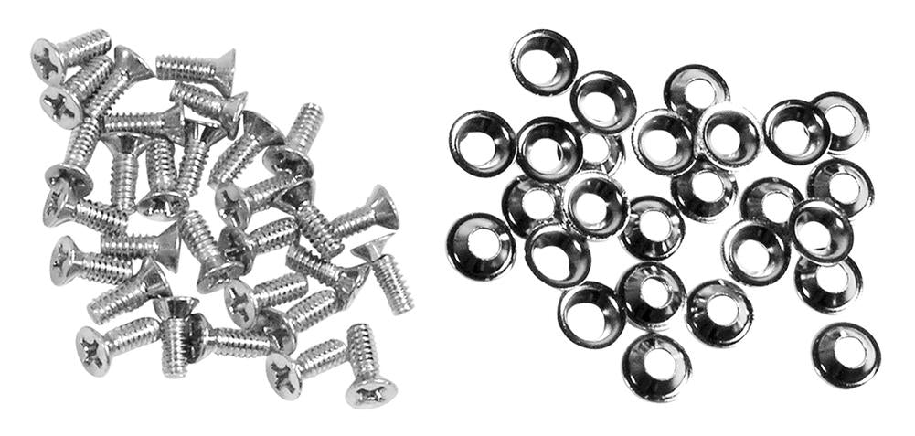 C1 1956-1962 Chevrolet Corvette Convertible Top Pad To Frame Screw & Washer Kit.