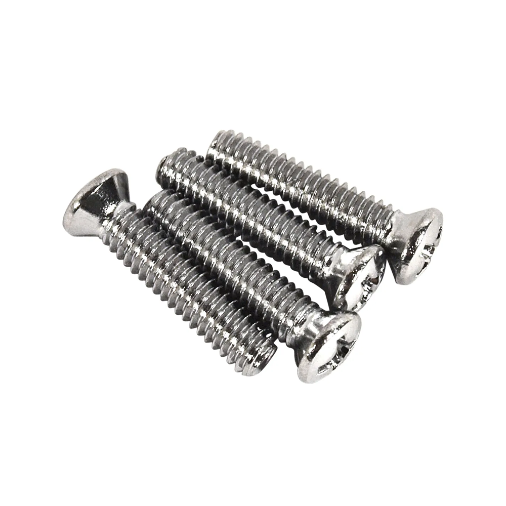 1968-1969 Corvette C3 Seat Belt Shoulder Retainer Screws - 4Pc