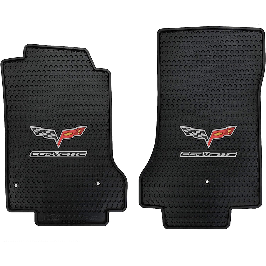 C6 Corvette Lloyd's Signature Rubber/All Weather Floor Mats - Black : C6 2005-2007.5