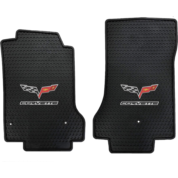 C6 Corvette Lloyd's Signature Rubber/All Weather Floor Mats - Black : C6 2005-2007.5