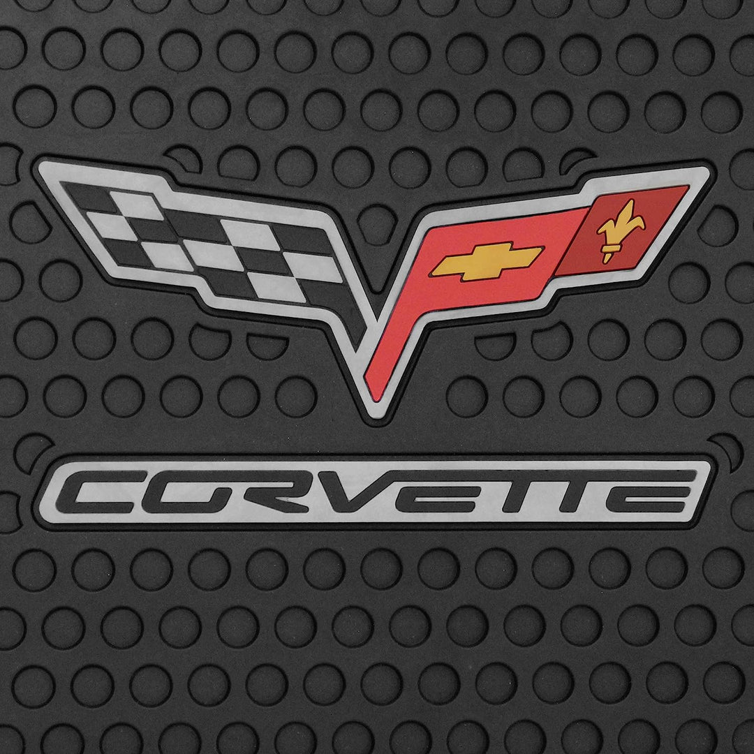 C6 Corvette Lloyd's Signature Rubber/All Weather Floor Mats - Black : C6 2007.5-2013