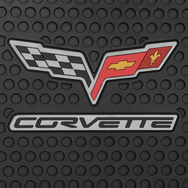 C6 Corvette Lloyd's Signature Rubber/All Weather Floor Mats - Black : C6 2007.5-2013