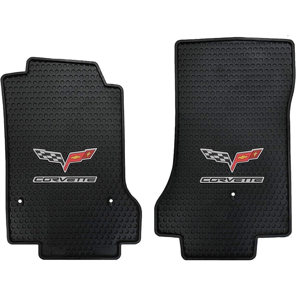 C6 Corvette Lloyd's Signature Rubber/All Weather Floor Mats - Black : C6 2007.5-2013