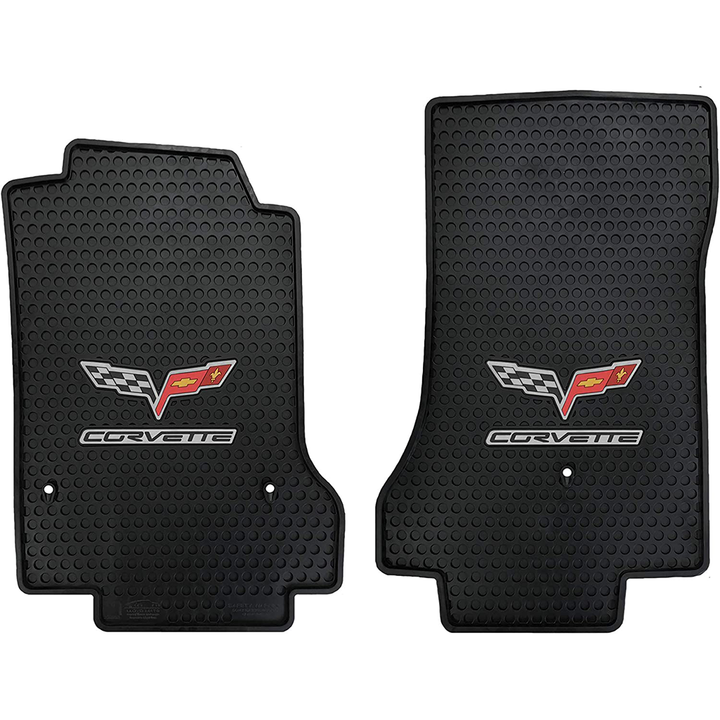 C6 Corvette Lloyd's Signature Rubber/All Weather Floor Mats - Black : C6 2007.5-2013
