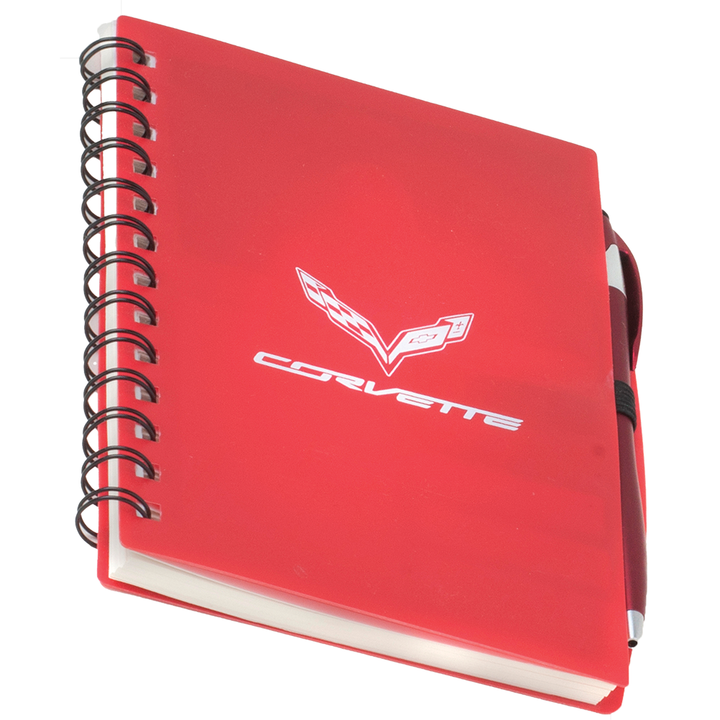 C7 Corvette Spiral Bound Journal / Notebook -Red--2020-2025