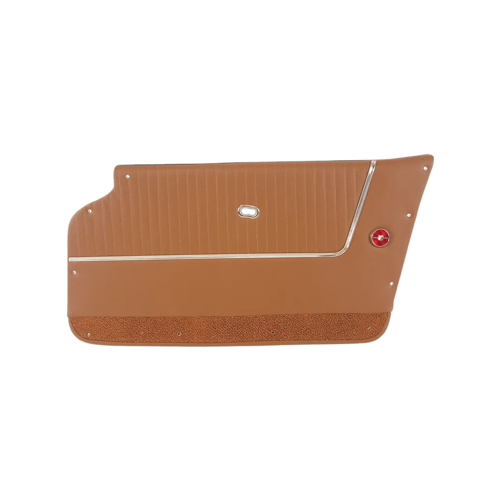 C2 1963-1964 Corvette Door Panels Leather W/Carpet - Coupe - W/Trim