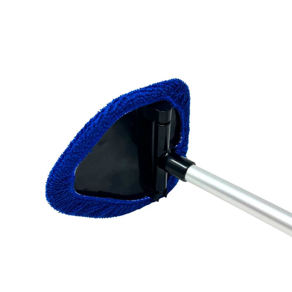 Corvette Windshield Cleaning Tool With Extendable Handle & 4 Microfiber Pads