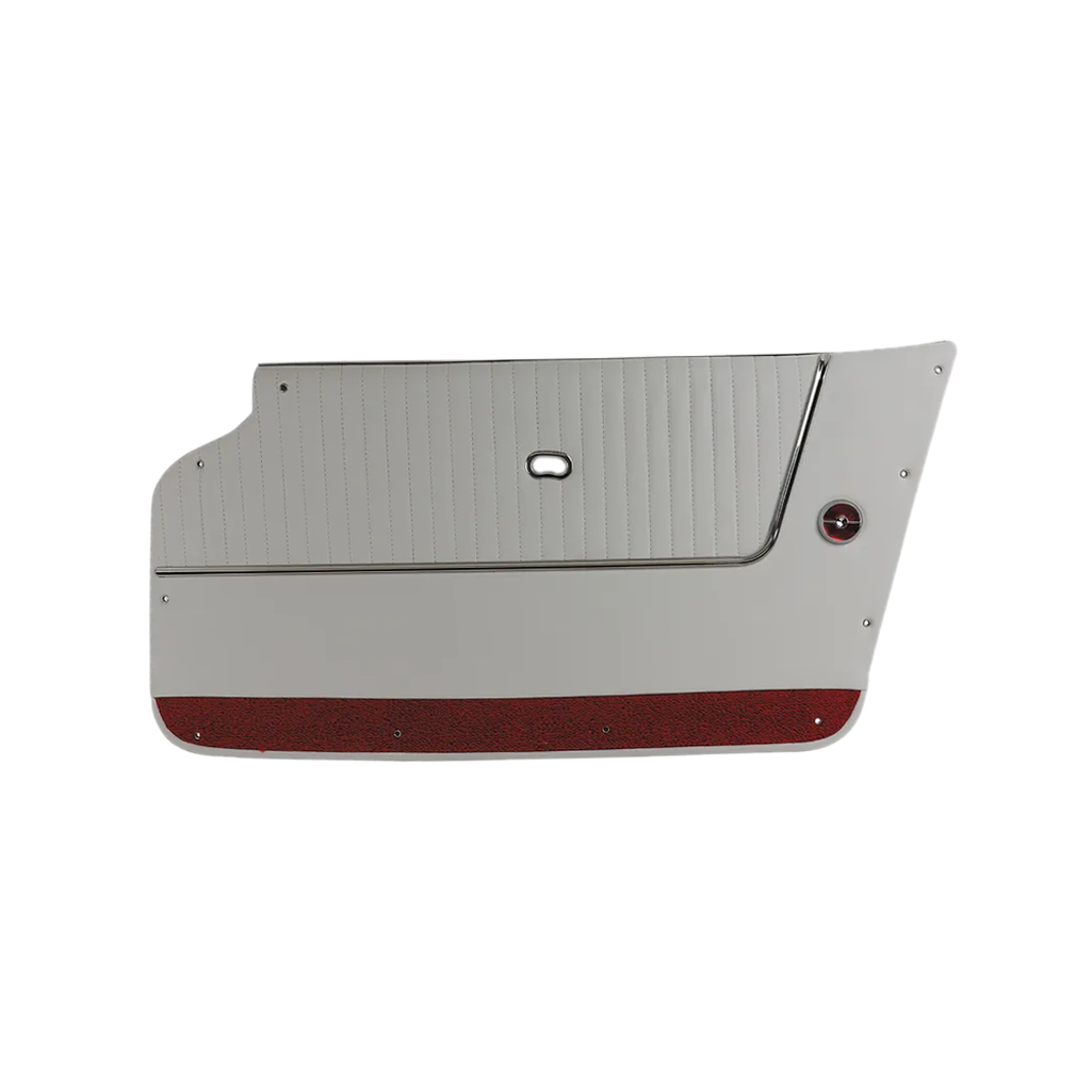 C2 1963-1964 Corvette Door Panels Leather W/Carpet - Coupe - W/Trim