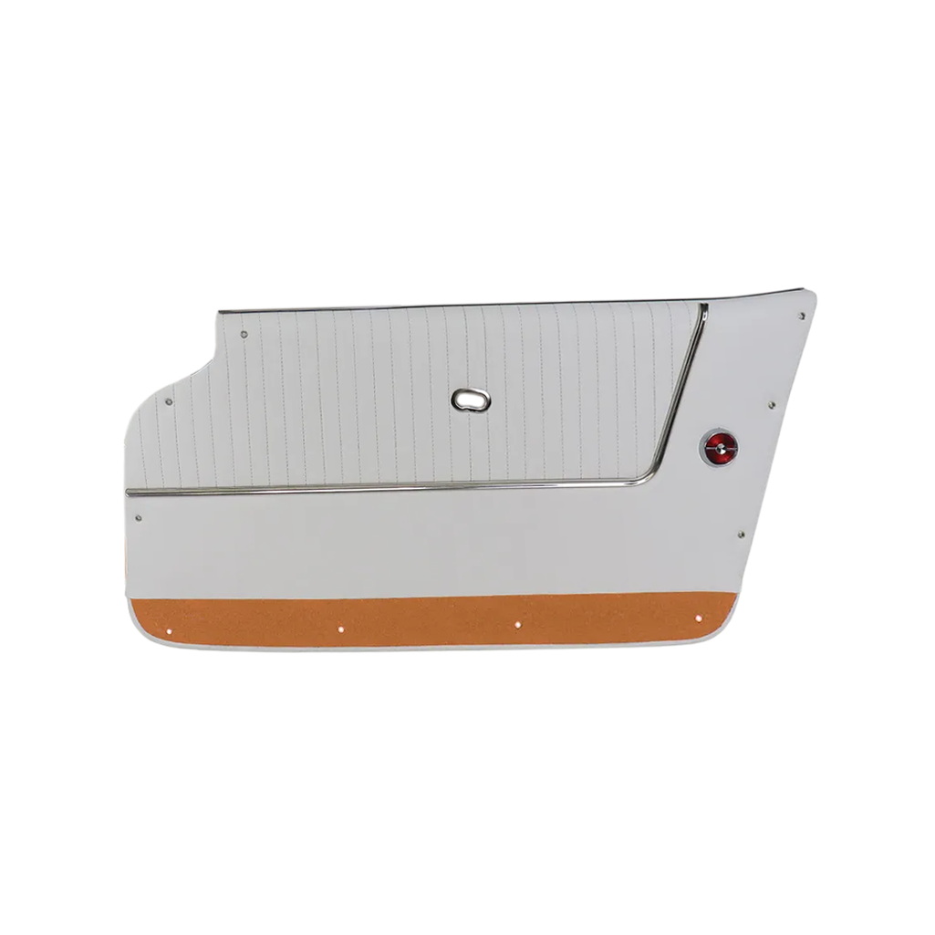 C2 1963-1964 Corvette Door Panels Leather W/Carpet - Convertible - W/Trim