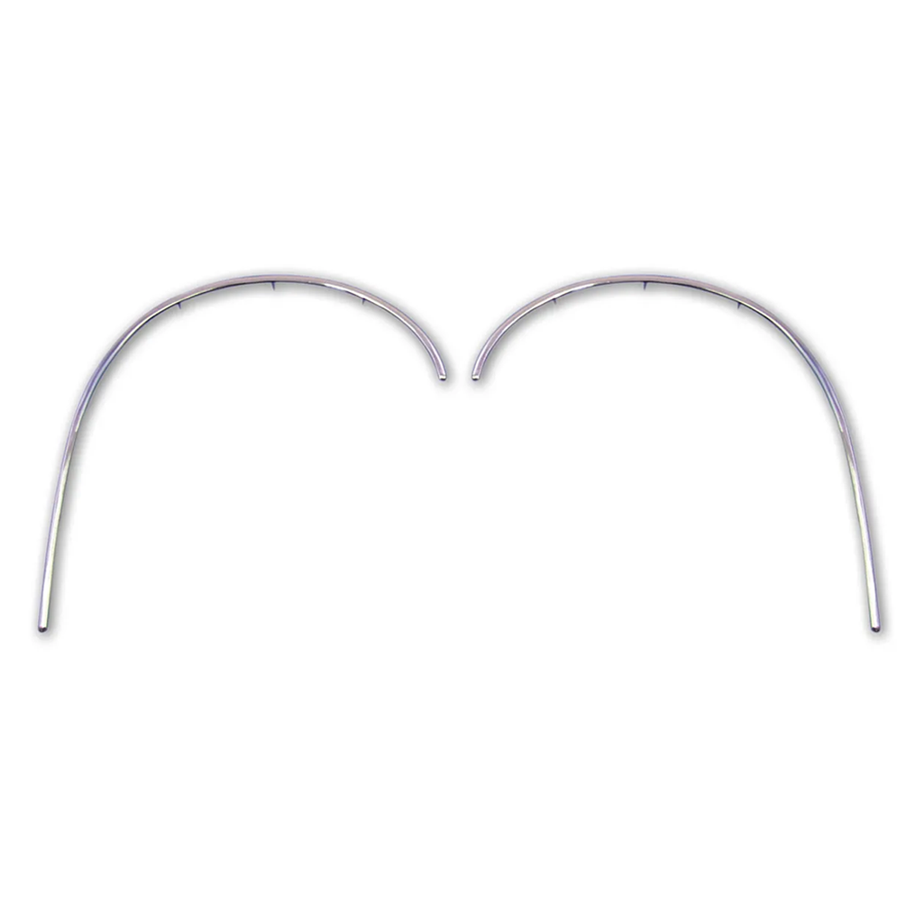 C1 1958-1962 Corvette Kick Panel Trim Strips - Stainless Steel