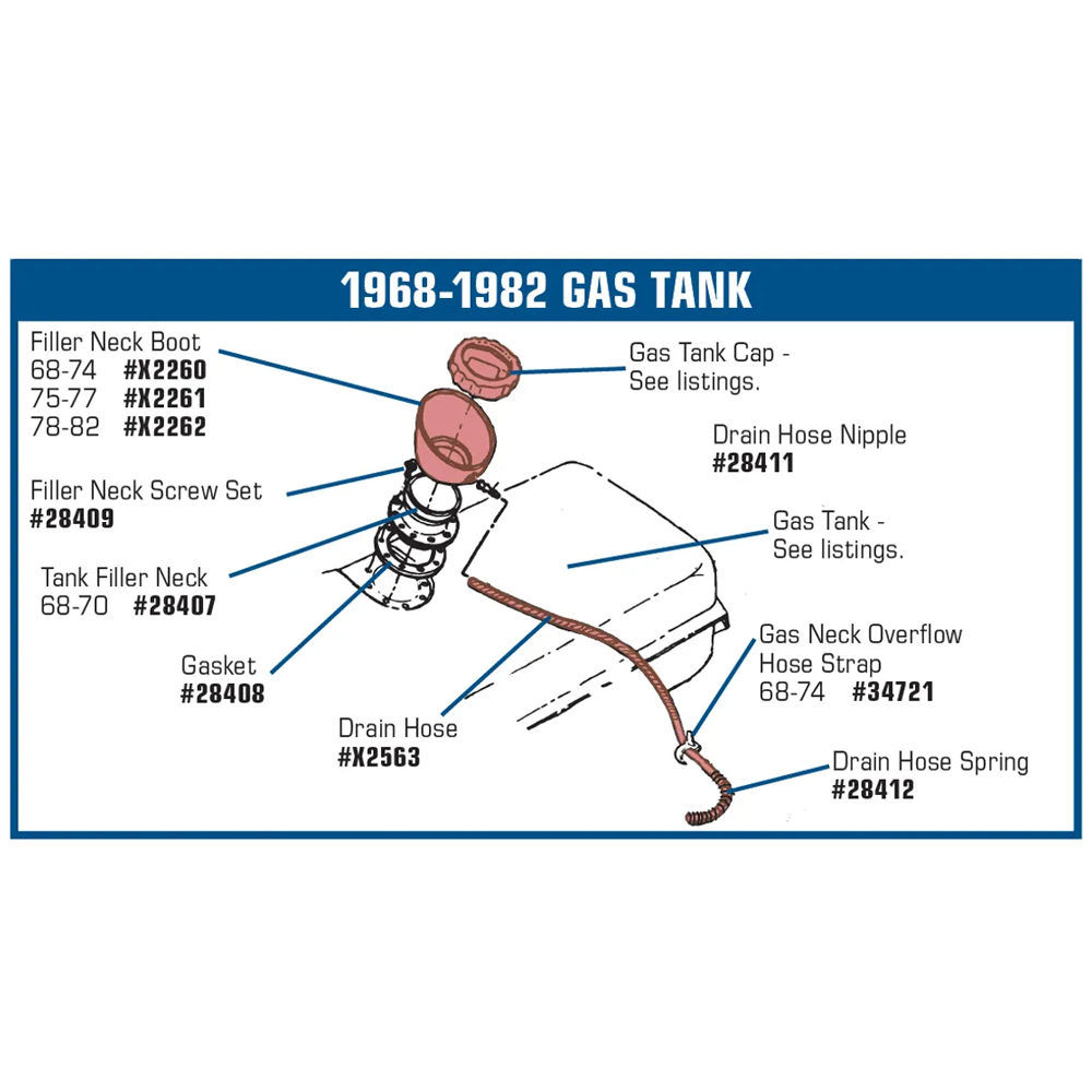 1978-1982 Corvette C3 Gas Tank Filler Neck Boot