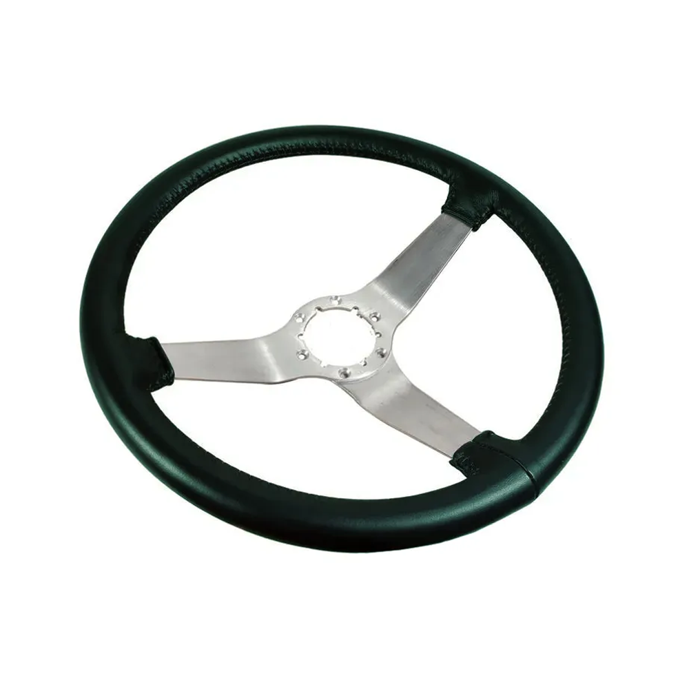 C3 1979 Corvette Reproduction Steering Wheel - Leather w/Satin Spokes